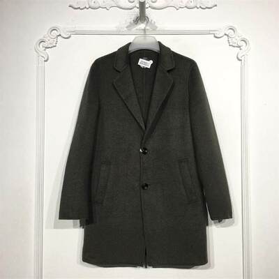 序Y系列 8054S038 时尚双面呢毛呢外套品牌女装折扣颦薪