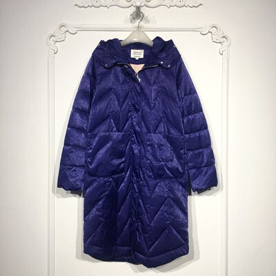 潮系列 8282S099 时尚羽绒服品牌女装折扣颦薪