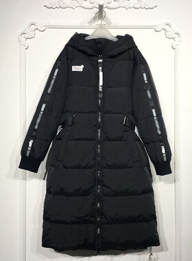 乔系列 8152S022 时尚长款羽绒服品牌女装折扣颦薪
