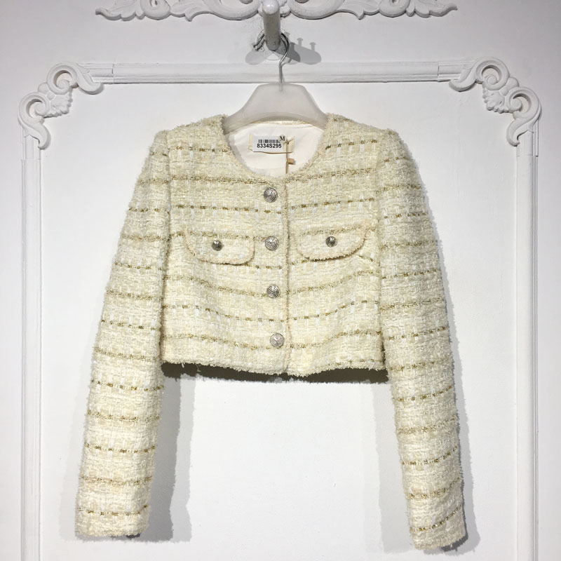 录系列 8334S295 时尚短款外套品牌女装折扣颦薪