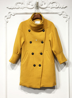 艾O系列 D74312 时尚毛呢外套品牌女装折扣颦薪