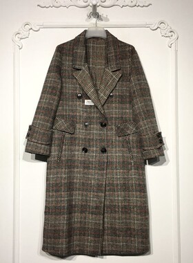 西树系列 8285S263 时尚羊毛双面呢毛呢外套品牌女装折扣颦薪