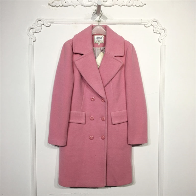 M.L系列 8126S290 时尚毛呢外套品牌女装折扣颦薪