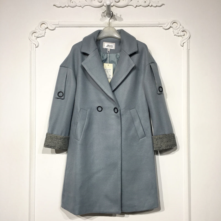 兰系列 8283S167 时尚毛呢外套品牌女装折扣颦薪
