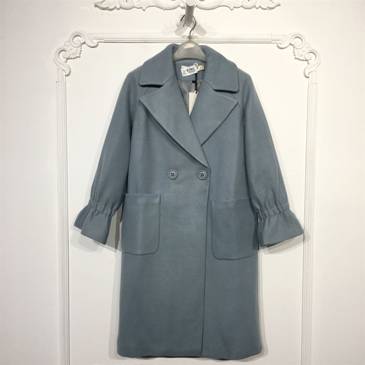 乔系列 8127S107 时尚毛呢外套品牌女装折扣颦薪