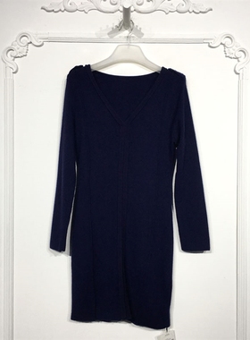 乔系列 8137S250 时尚针织连衣裙品牌女装折扣颦薪