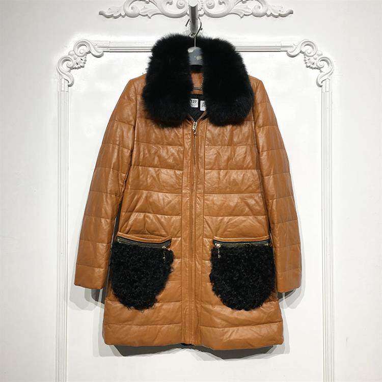 潮系列 D86127 时尚真毛真皮皮衣外套品牌女装折扣颦薪,女装/女士精品,皮衣,淘宝优惠券,粉丝福利购,淘宝优惠卷