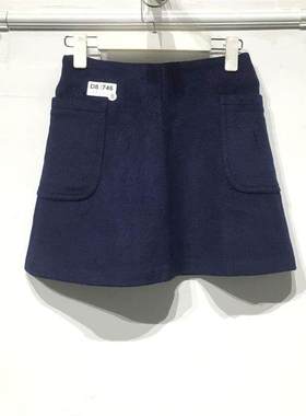 新Z系列 D82746 时尚毛呢短裙品牌女装折扣颦薪