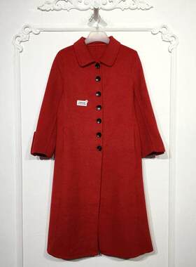 容系列 8151S160 时尚双面呢毛呢外套品牌女装折扣颦薪