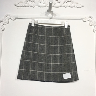 毛呢半身裙品牌女装 时尚 折扣颦薪 8167S172 沙系列