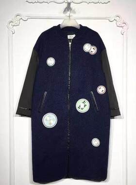 M系列 8248S100 时尚毛呢外套品牌女装折扣颦薪