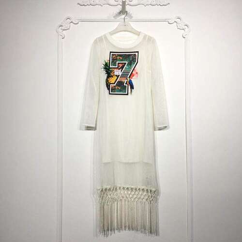 舞系列 D96434 时尚连衣裙品牌女装折扣颦薪