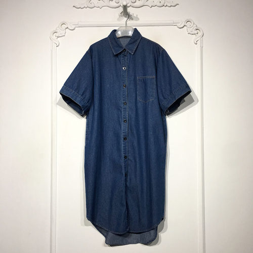 容悦 8343S042 时尚牛仔连衣裙品牌女装折扣颦薪