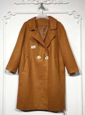 潮系列 8281S169 时尚毛呢外套品牌女装折扣颦薪