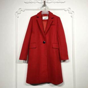 欧旗下FP系列 8058S042 时尚长款毛呢外套品牌女装折扣颦薪