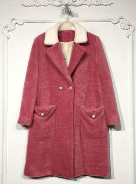 西树系列 8275S096 时尚仿貂绒外套品牌女装折扣颦薪