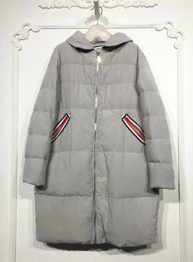 潮系列 8025S294 时尚长款羽绒服品牌女装折扣颦薪