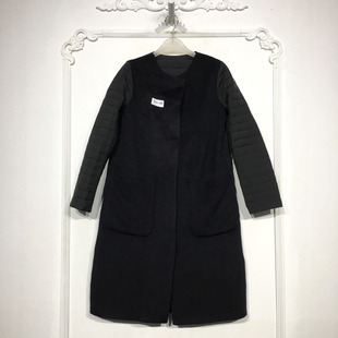 羽绒服品牌女装 N系列 长款 时尚 折扣颦薪 D90348