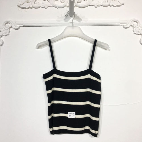 VE系列 D98025 时尚针织吊带品牌女装折扣颦薪