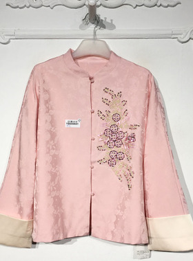 容系列 YB000651 时尚国风新中式短款外套品牌女装折扣颦薪