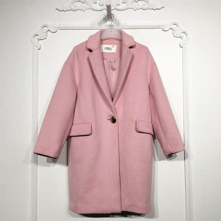 欧旗下FP系列 8043S023 时尚长款毛呢外套品牌女装折扣颦薪