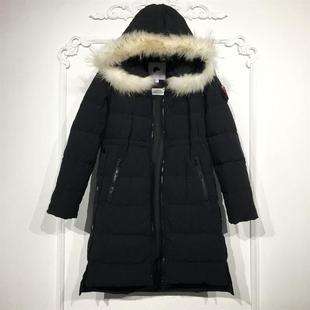 羽绒服品牌女装 欧系列 真毛领长款 时尚 折扣颦薪 8051S203