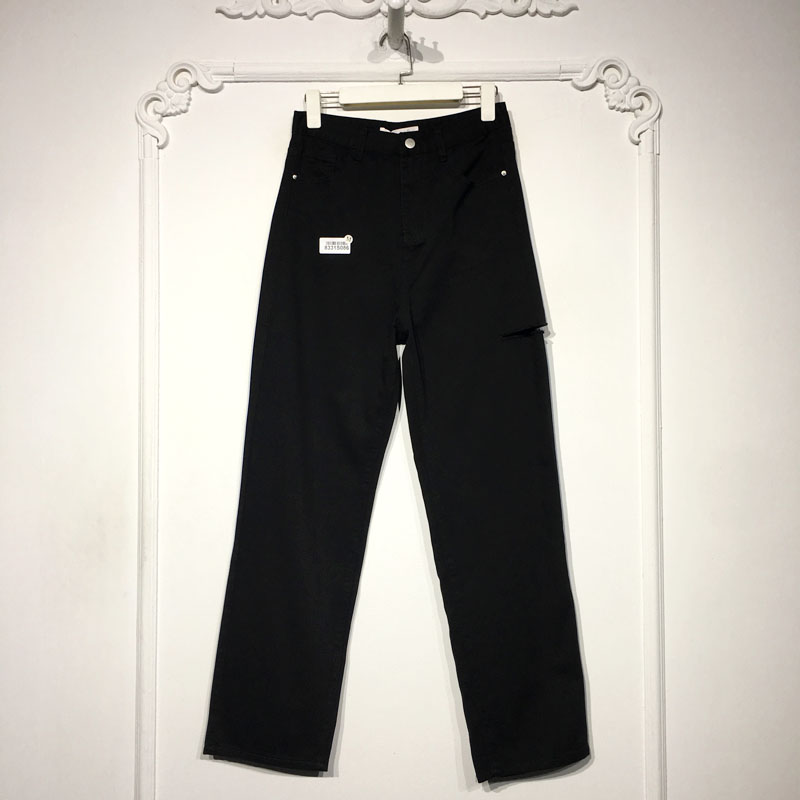 容系列 8331S086 时尚牛仔长裤品牌女装折扣颦薪