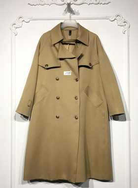 潮系列 8332S237 时尚风衣外套品牌女装折扣颦薪