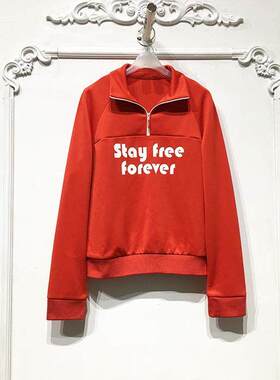 欧系列 D81595 时尚卫衣品牌女装折扣颦薪