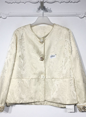 容悦 YB000837 时尚国风新中式短款外套品牌女装折扣颦薪