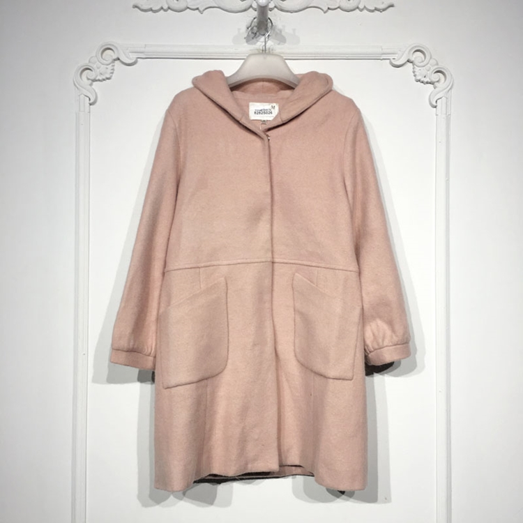 潮系列 8282S026 时尚毛呢外套品牌女装折扣颦薪