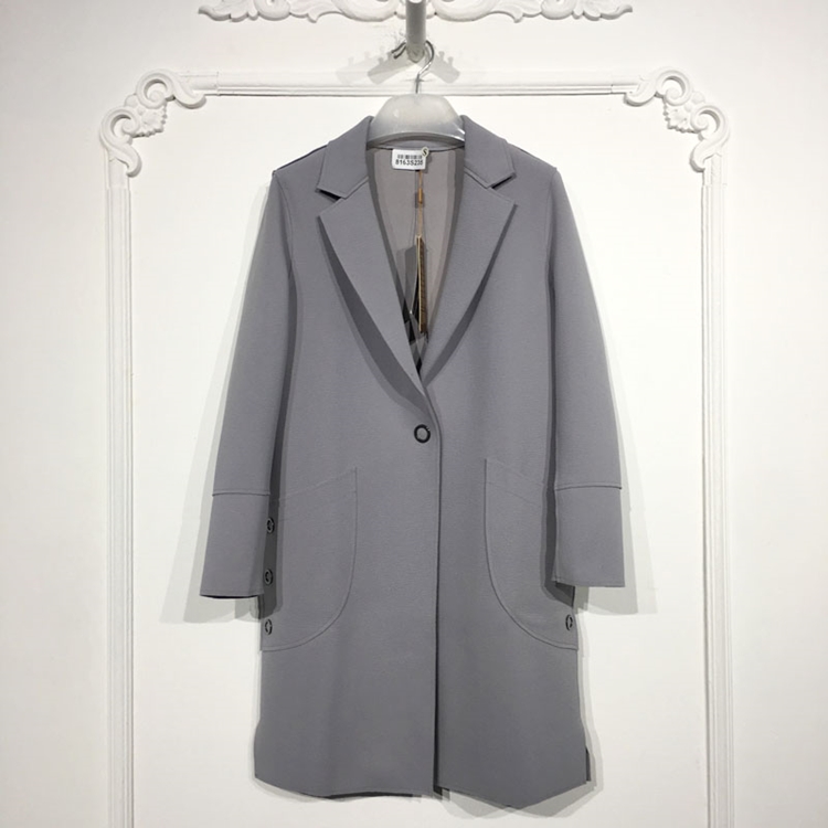 潮系列 8163S235 时尚毛呢外套品牌女装折扣颦薪