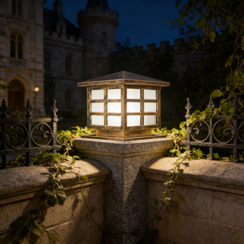 不锈钢柱头灯围墙灯墙头灯户外庭院大门灯防水别墅花园景观门柱灯