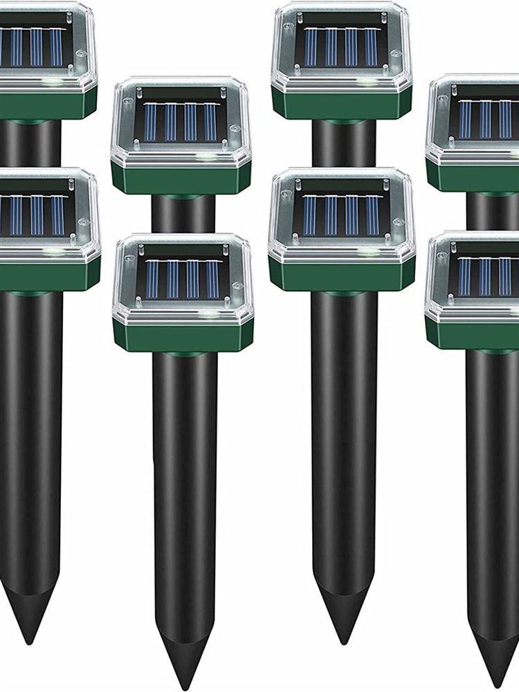 驱鸟神器电子炮驱乌麻雀驱赶器赶鸟太阳能驱鼠器庭院方形带灯室外