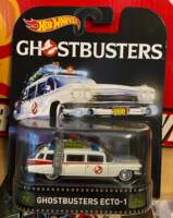 1:64 hotwheels Cadillac Ghostbusters ecto-1 1A Halloween thumbnail 6