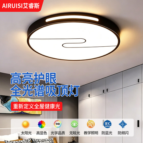 主卧室吸顶灯客厅房间吊灯具大全2026新款现代简约大气广东中山