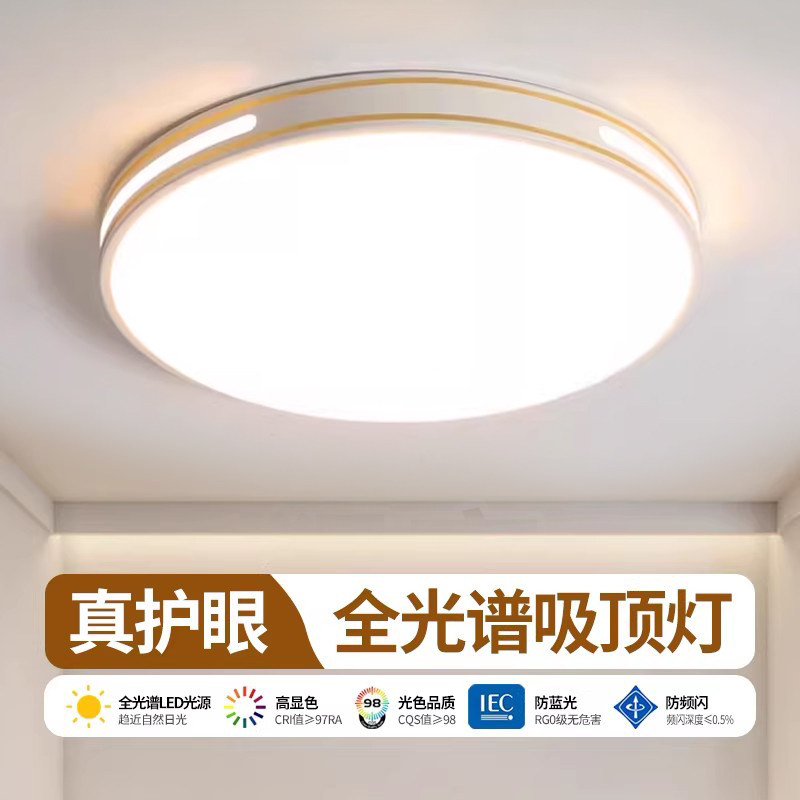 主卧室吸顶灯客厅房间吊灯具大全2026新款现代简约大气广东中山