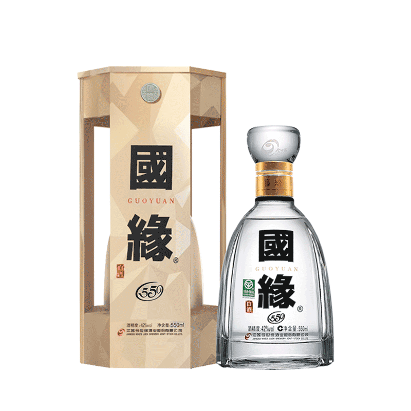 【酒厂直供】今世缘国缘四开4开42度幽雅醇厚型白酒550ml单瓶装