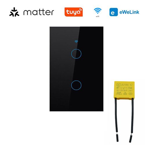 美规智能开关WIFI智能开关单零火通用Matter Homekit澳规智能开关