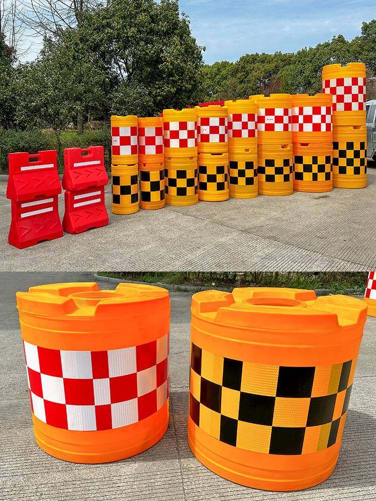 注水塑料三孔水马围挡全新料