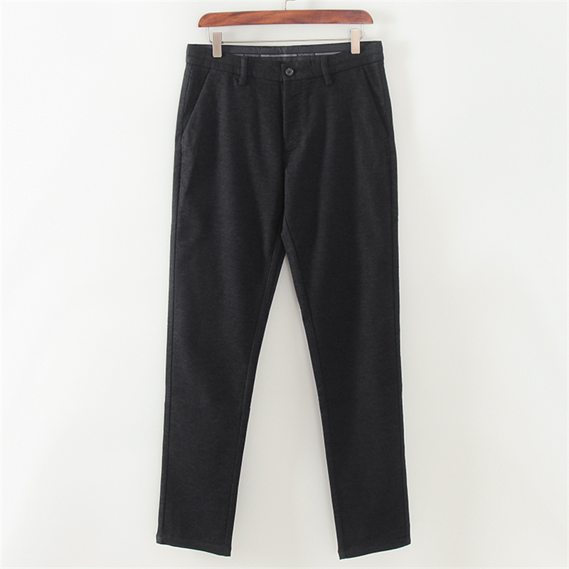 保暖休闲裤品牌剪标直筒纯棉长裤