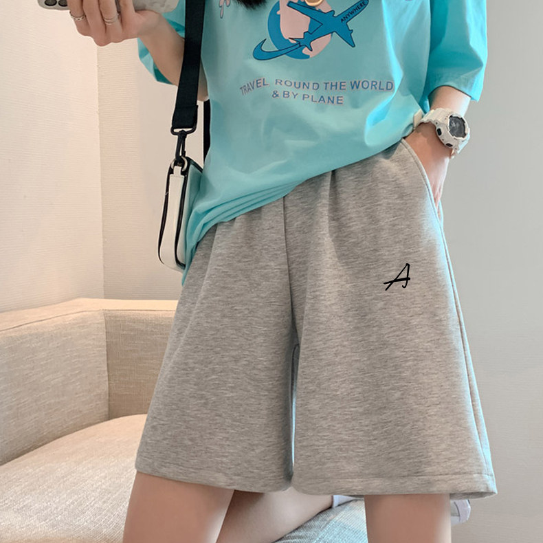 夏季薄款女小个子阔腿五分短裤图片