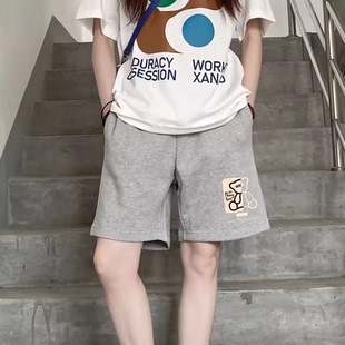 宽松百搭潮流休闲初中生运动裤 短裤 五分裤 外穿大码 女2026夏季 新款