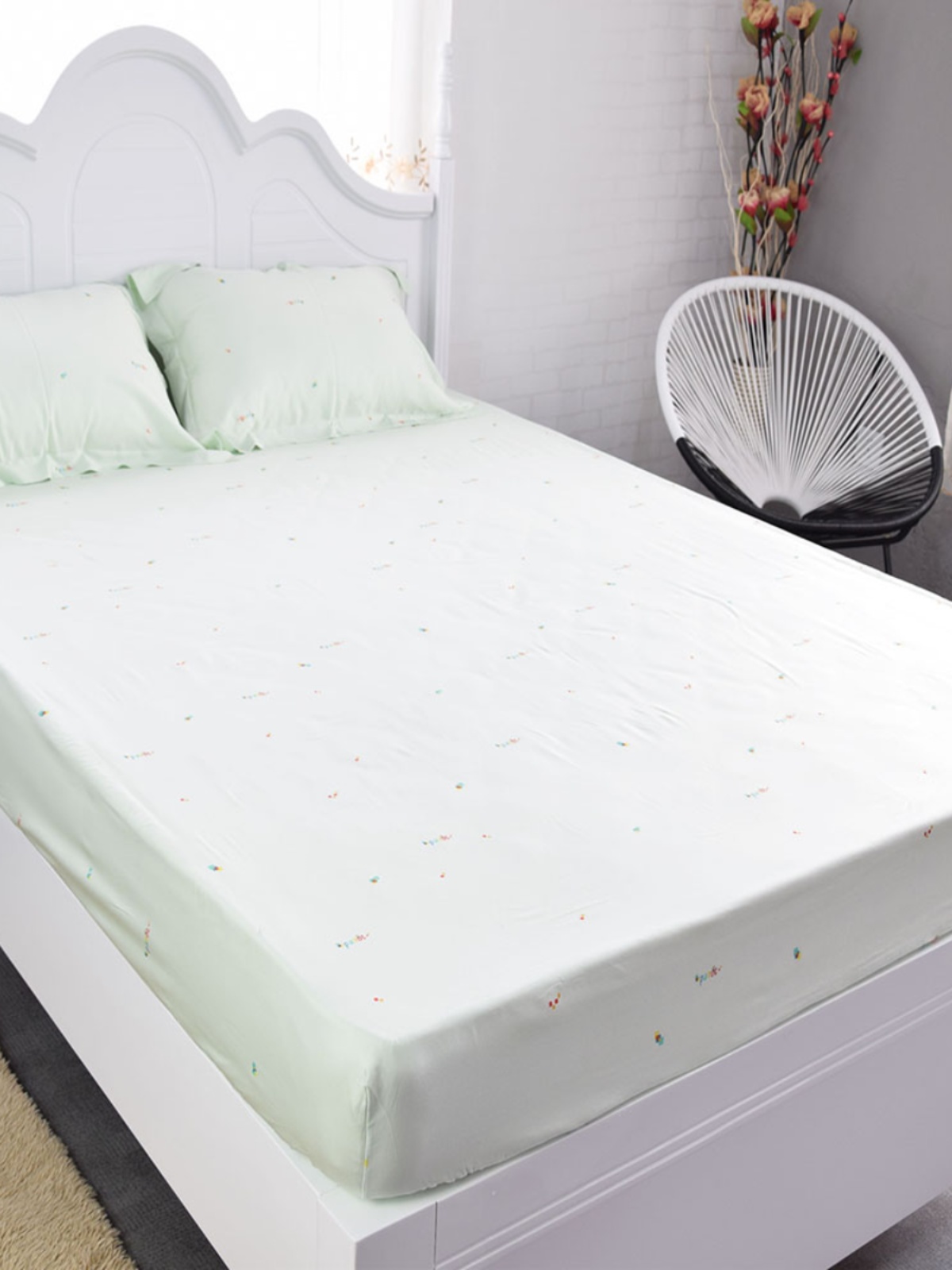 天丝床笠式床单冰丝凉感裸睡床垫套1.2m1.5米1.8床席梦思保护套