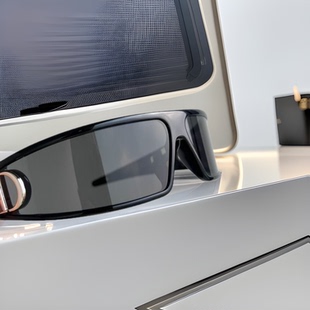 新品CD家一片式黑超发箍墨镜女户外防紫外线护目太阳眼镜潮遮阳