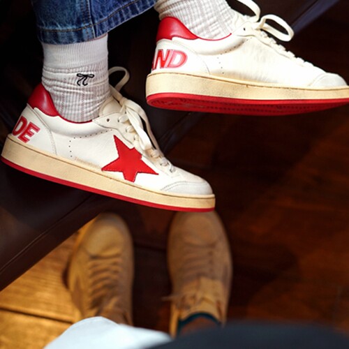 红尾情侣款星星小脏鞋休闲板鞋