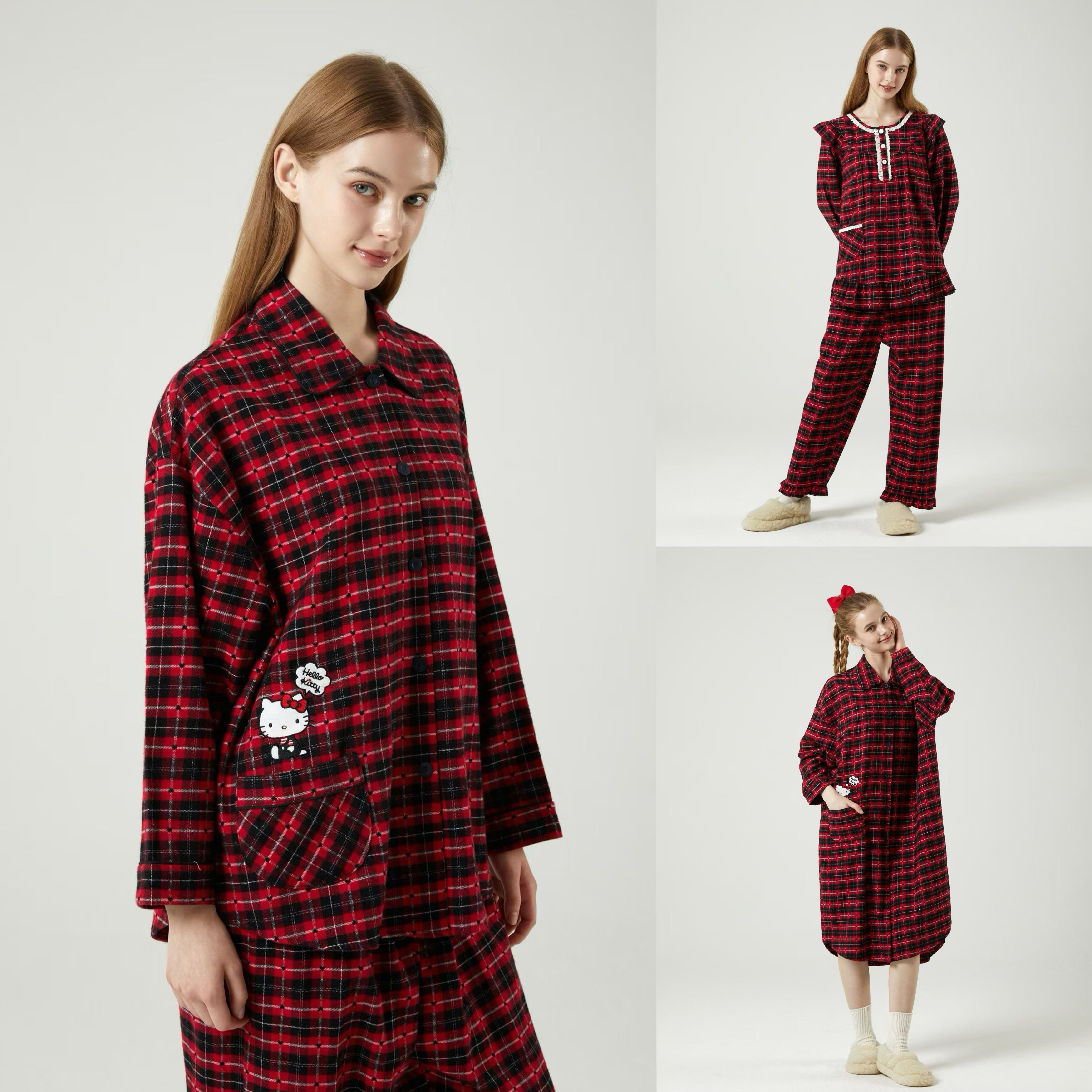 韩国HelloKitty睡衣女套装睡裙