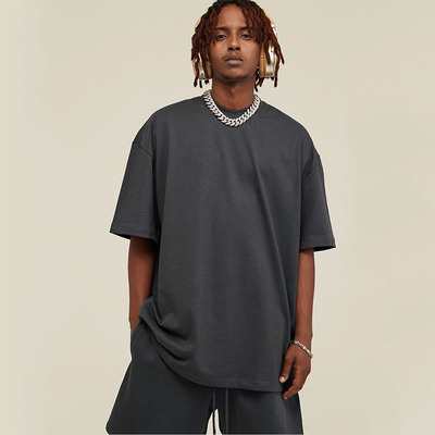 305G重磅短袖oversize欧美宽T恤