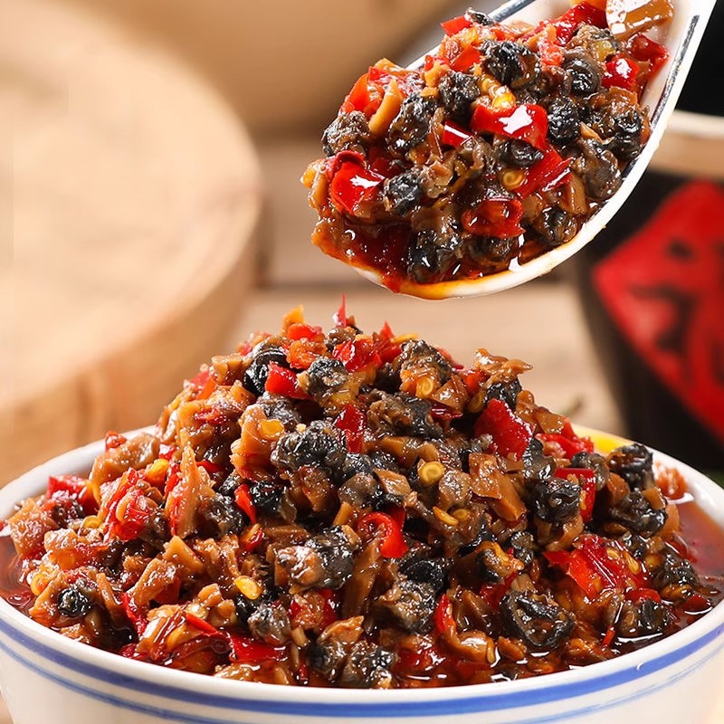 彩椒螺螄肉咸菜下飯菜辣椒醬拌飯醬香辣好吃湖南特產(chǎn)XX
