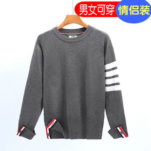 套头短款 毛衣女装 男女针织衫 宽松百搭纽扣时尚 潮 情侣同款 秋冬韩版